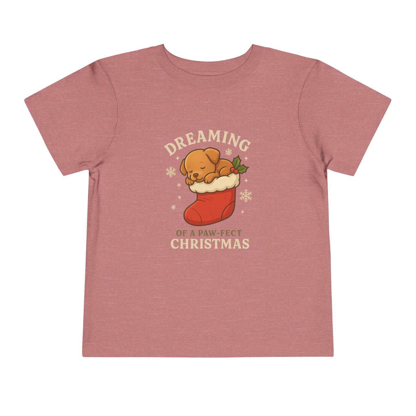 Dreaming of a Paw-Fect Christmas Toddler Tee | Adorable Short Sleeve Shirt for Holidays, Christmas Gift, Baby Shower, Cute Outfit, [...]