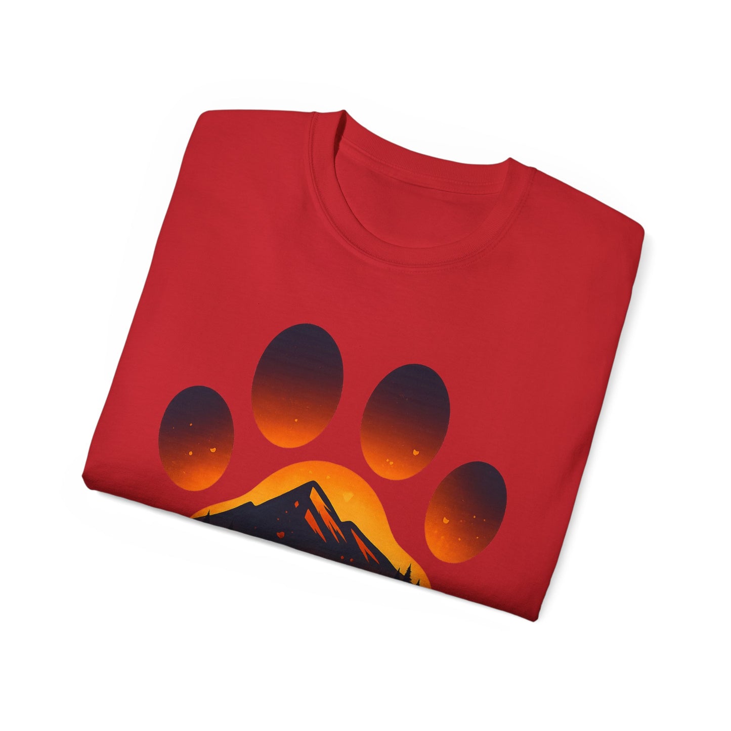 Anniversary Paw Print Tee - Happy Anniversary Shirt for Pet Lovers, Gift for Him/Her, Cute Animal Lover Gift, Unisex Cotton T-Shirt
