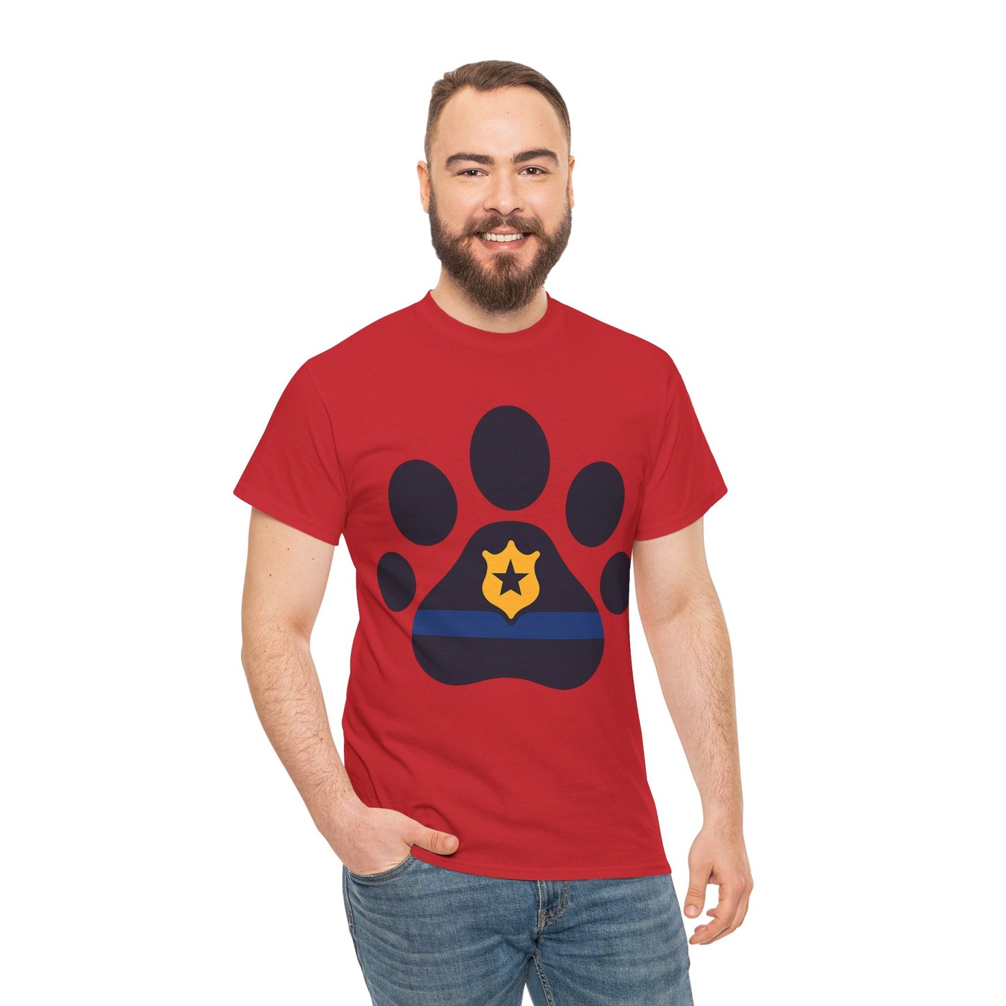 Paw Print Graphic Tee - Unisex Heavy Cotton Tee for Pet Lovers, Gifts for Dog Owners, Casual Wear, Animal Rescue Support, Animal Lover [...]