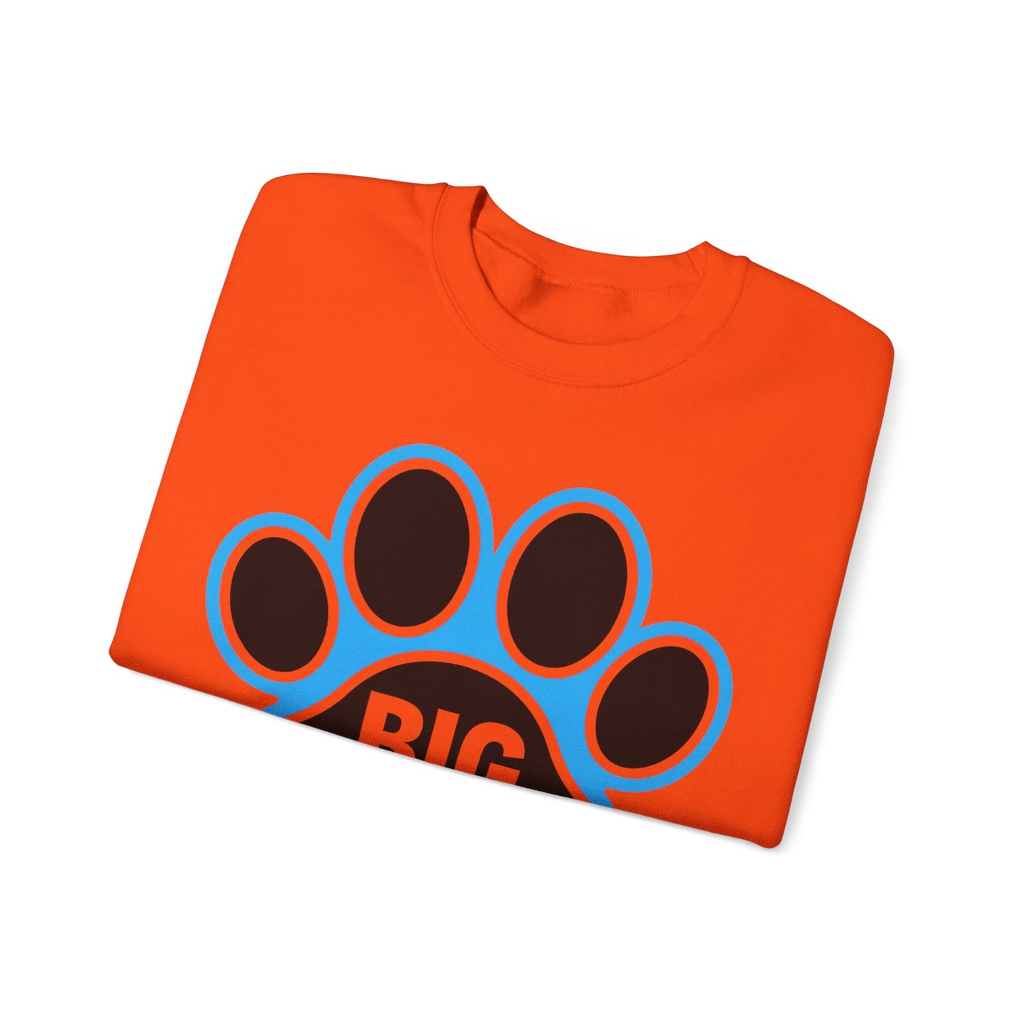 Paw Print Sweatshirt for Animal Lovers, Cozy Sweater, Pet Owner Gift, Big Paw Crewneck, Animal Rescue Fundraiser