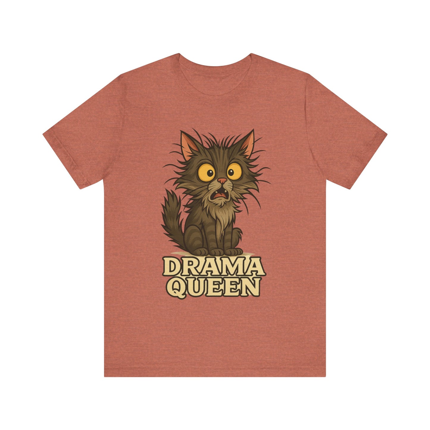 Drama Queen Cat T-Shirt — Crazy Cats Vintage Graphic Tee