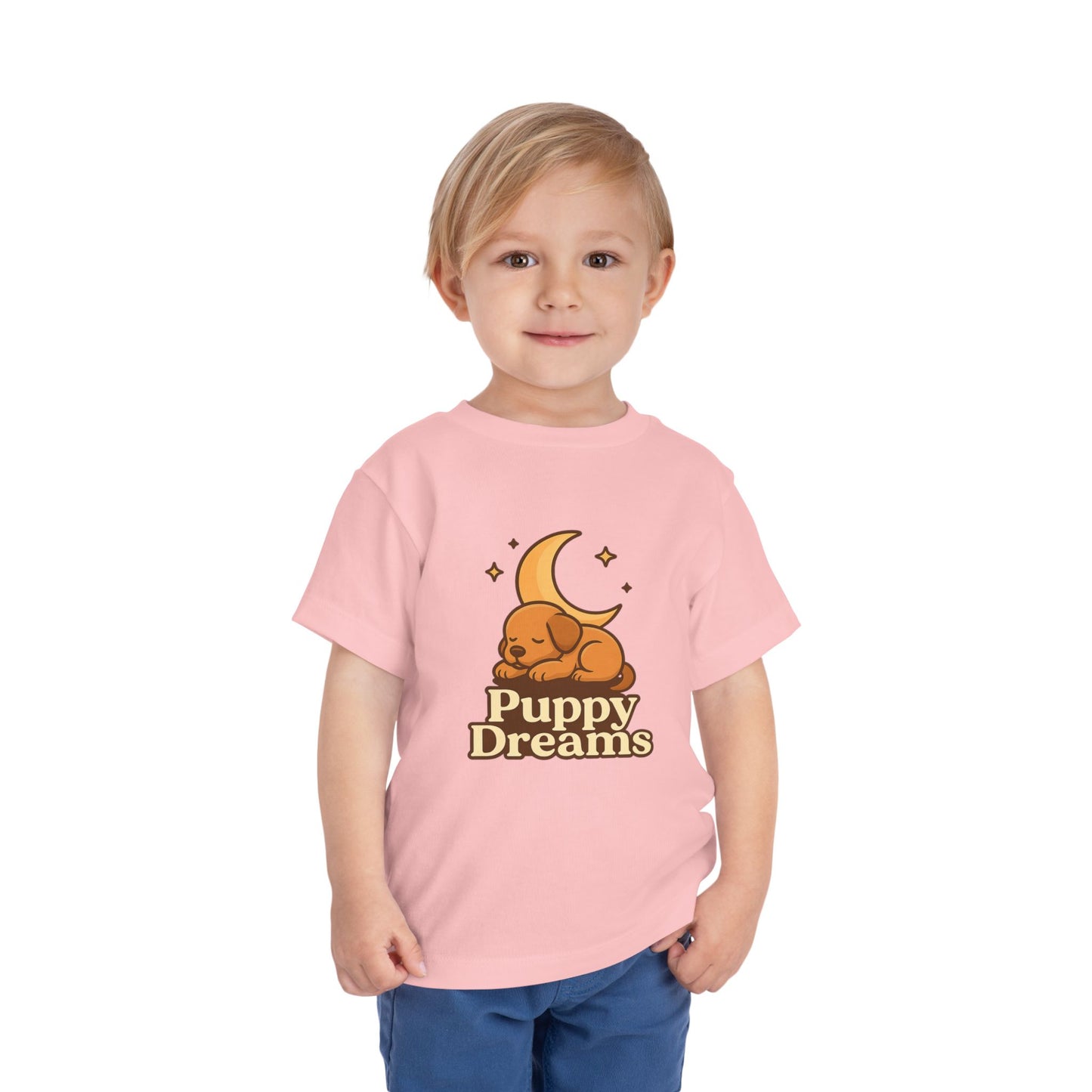 Puppy Dreams Toddler Tee, Cute Kids Shirt, Baby Gift, Animal Lovers T-Shirt, Toddler Summer Wear, Birthday Present