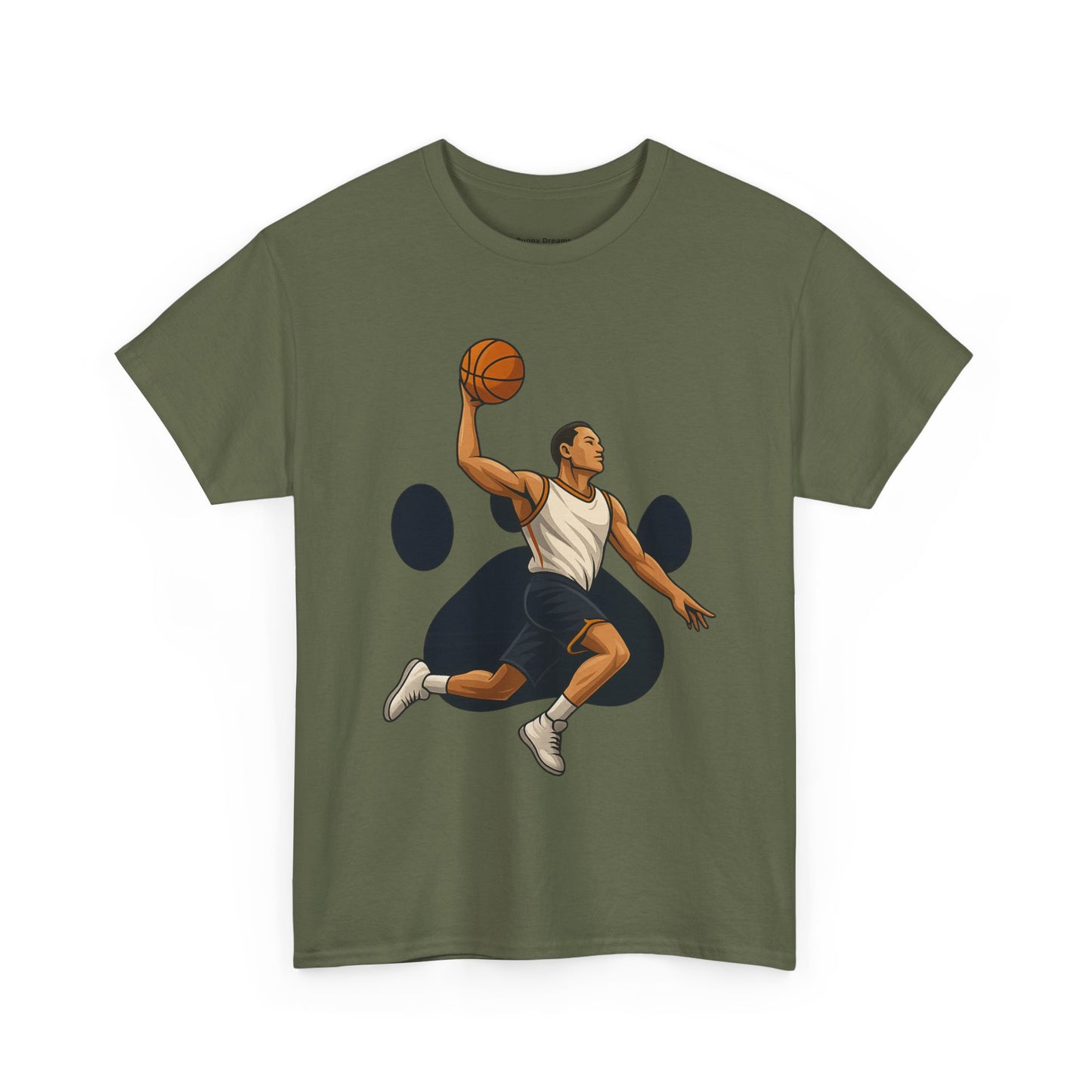Basketball Dunk Unisex Heavy Cotton Tee | Sports Fan Shirt, Gift for Athletes, Sportswear, Streetwear, Casual Tee