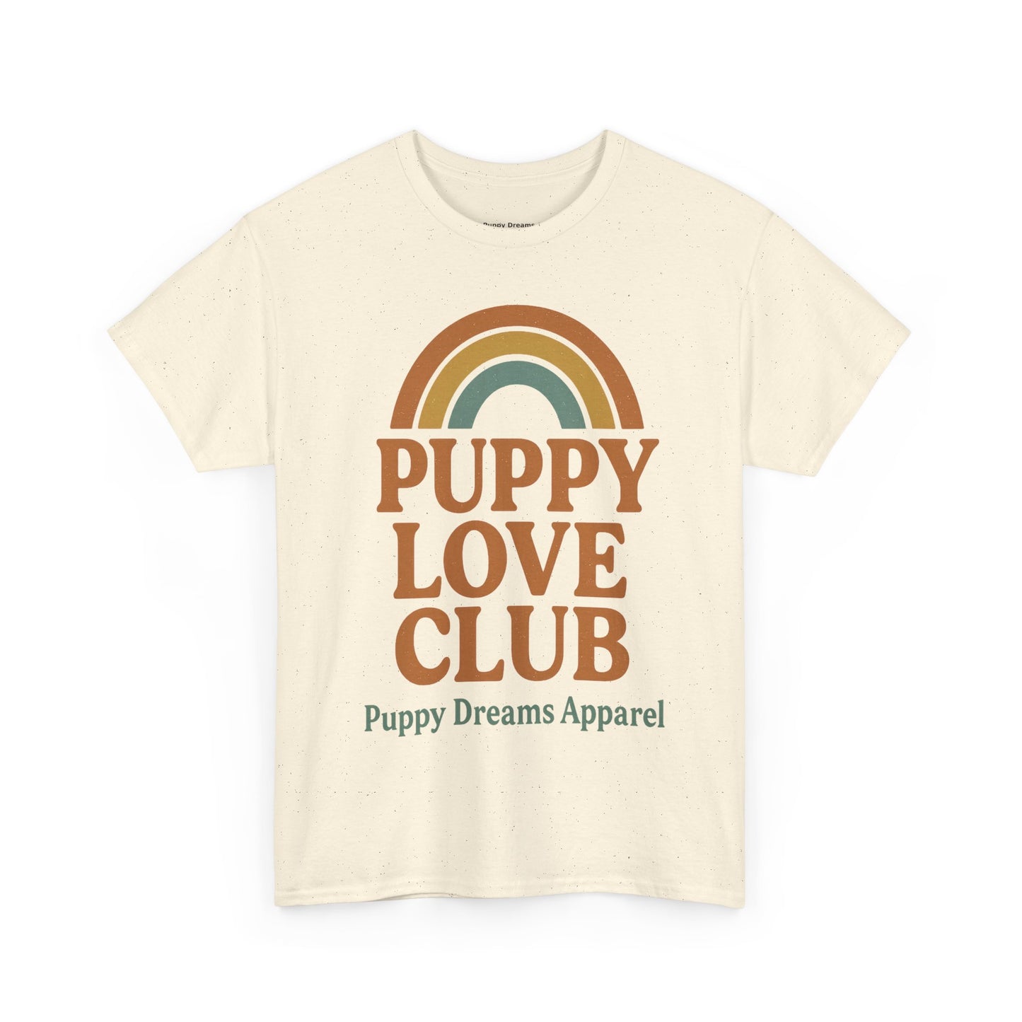 Puppy Love Club Unisex Heavy Cotton Tee, Dog Lover Shirt, Pet Owner Gift, Cute Graphic Tee, Animal Enthusiast Apparel, Casual Everyday Wear