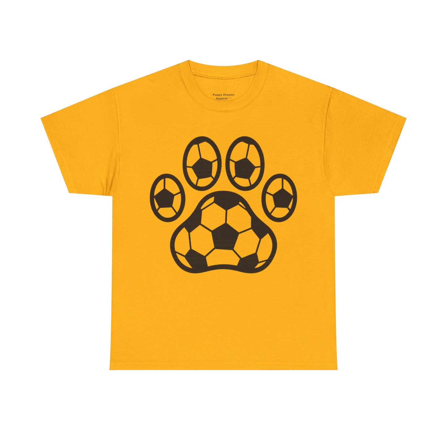 Soccer Paw Print T-Shirt - Pet Lover Gift, Unisex Tee, Football Shirt, Animal Lover Apparel, Sports Fan Gift
