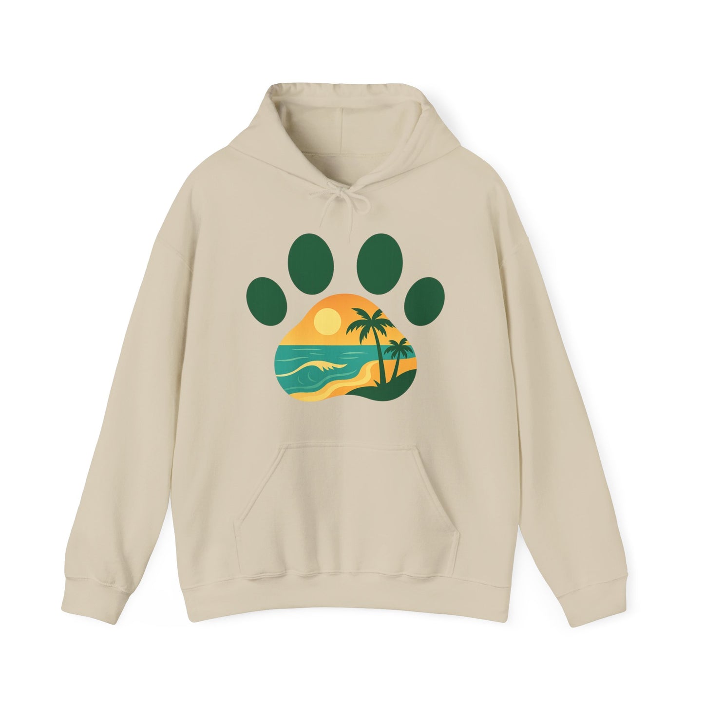 Cozy Beach Vibes Sweatshirt - Unisex Heavy Blend Hoodie for Pet Lovers, Sunset Design, Perfect Gift for Animal Lovers, Casual Comfort, [...]