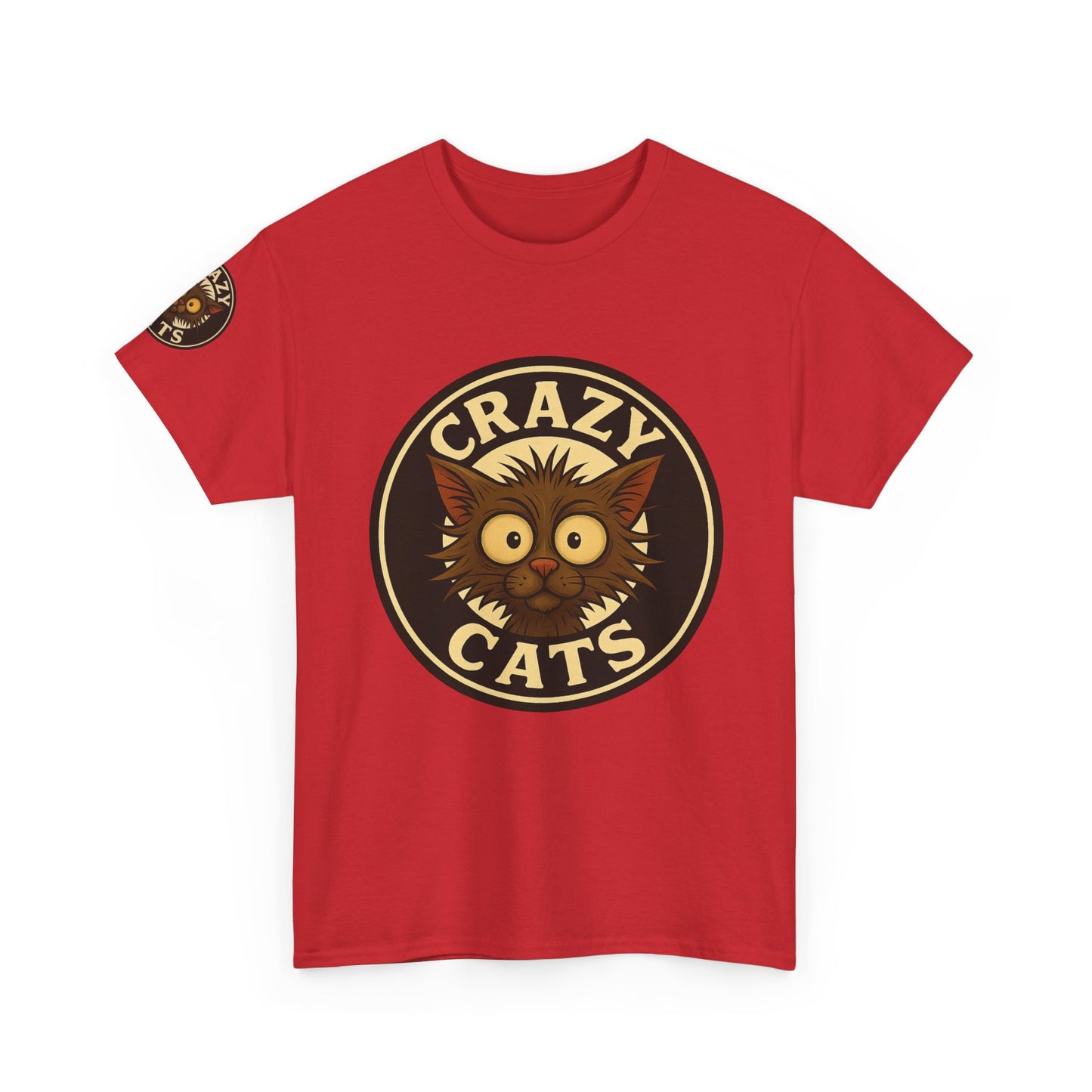 Crazy Cats T-Shirt — Vintage Cartoon Cat Graphic Tee for Cat Lovers