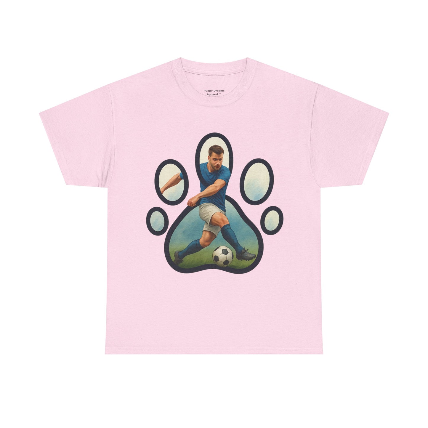 Soccer Paw Print Tee | Pet Lover Shirt, Animal Paw T-Shirt, Sports Gift, Unisex Apparel, Dog Lover Clothing