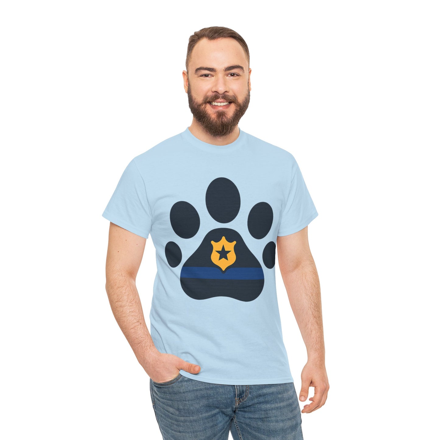 Paw Print Graphic Tee - Unisex Heavy Cotton Tee for Pet Lovers, Gifts for Dog Owners, Casual Wear, Animal Rescue Support, Animal Lover [...]