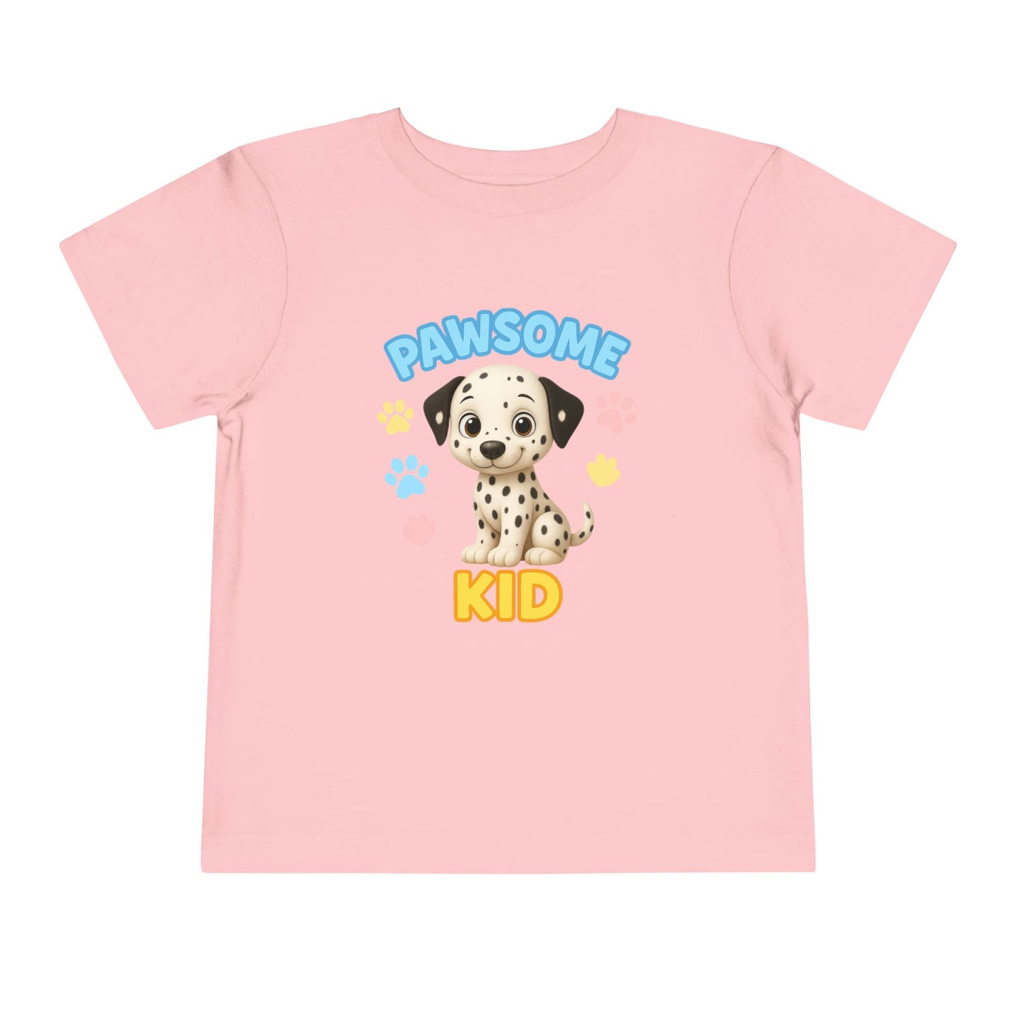 Pawsome Kid Toddler Tee, Cute Dog Tee for Toddlers, Kids' Short Sleeve Shirt, Birthday Gift, Animal Lovers, Pet Themed Apparel