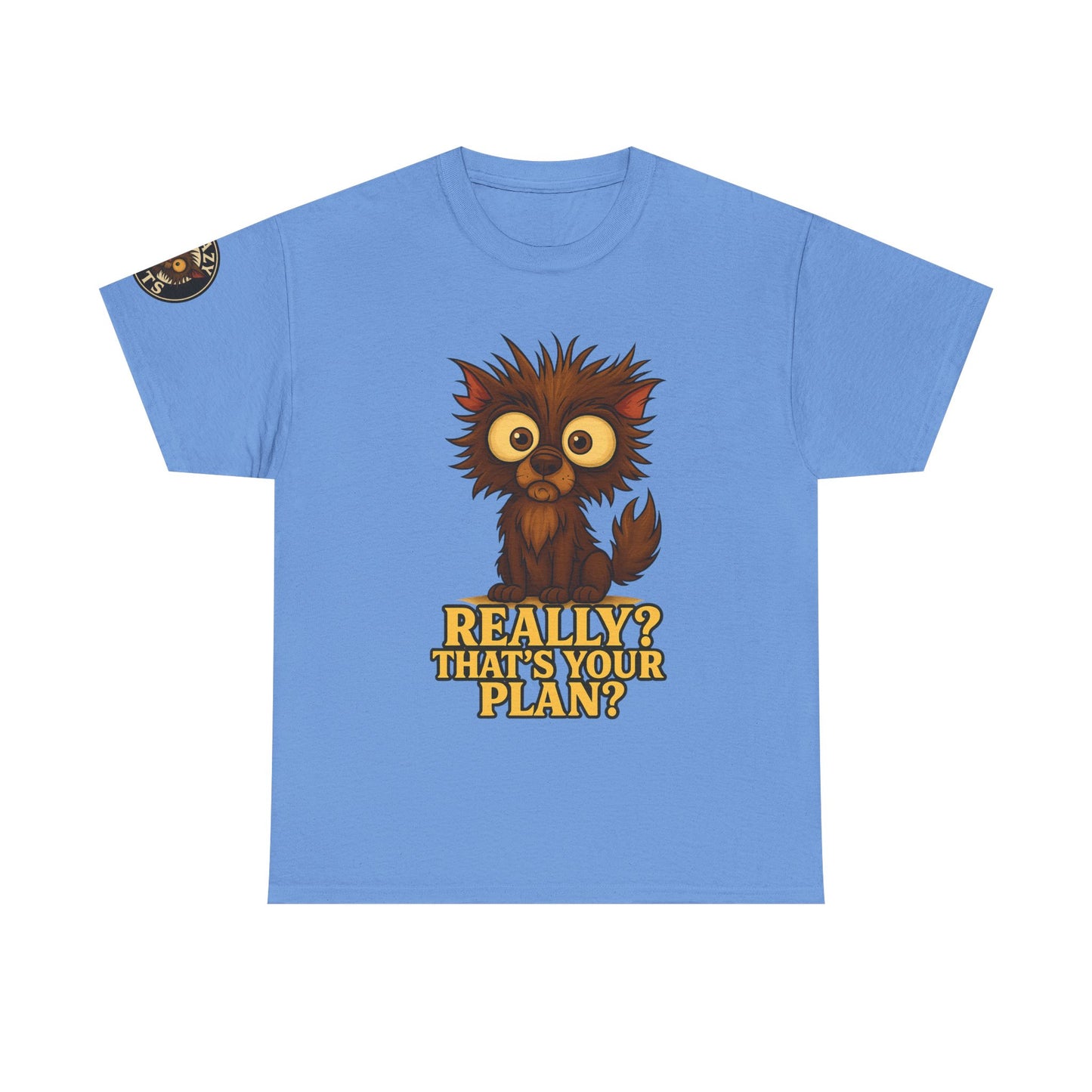 T-Shirt — Cute Owl Graphic “Really? That’s Your Plan?” Funny Animal Tee