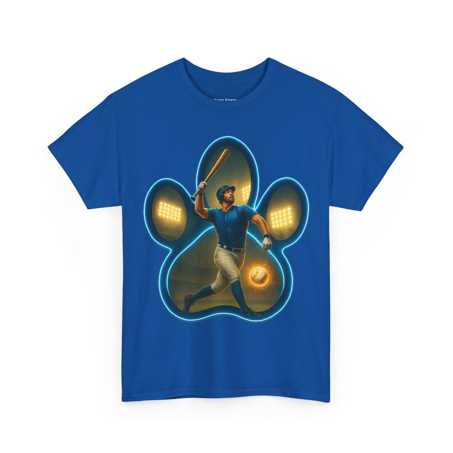 Paw Print Game Day Tee, Unisex Cotton Shirt, Sports Fan Apparel, Pet Lover Gift, Fun Casual Wear