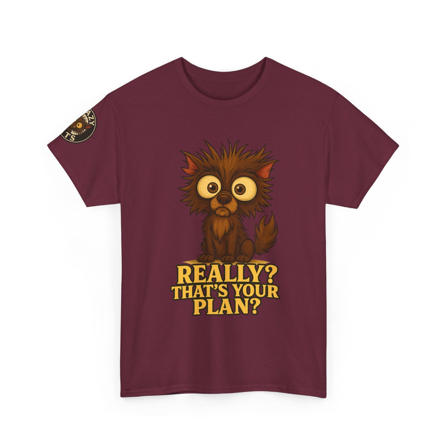 T-Shirt — Cute Owl Graphic “Really? That’s Your Plan?” Funny Animal Tee