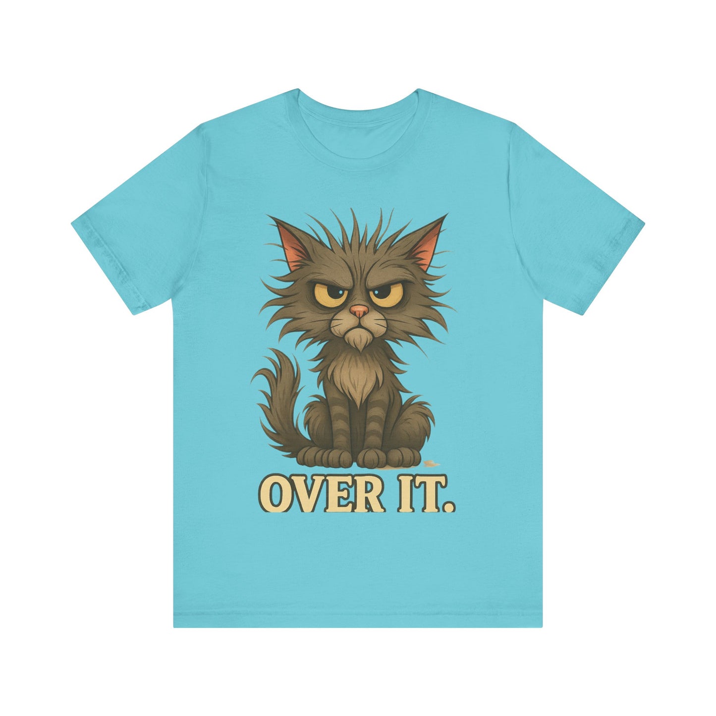Over It Cat T-Shirt — Grumpy Kitty Graphic Tee