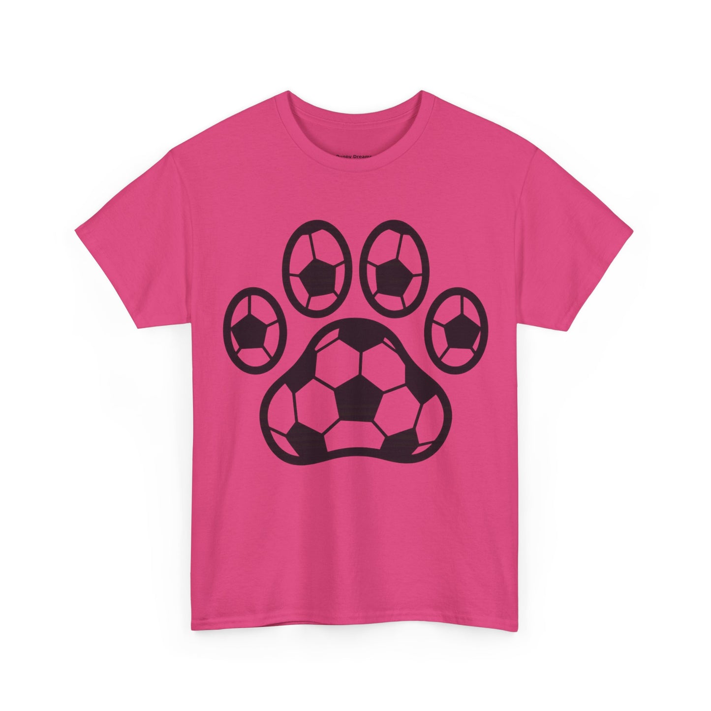 Soccer Paw Print T-Shirt - Pet Lover Gift, Unisex Tee, Football Shirt, Animal Lover Apparel, Sports Fan Gift