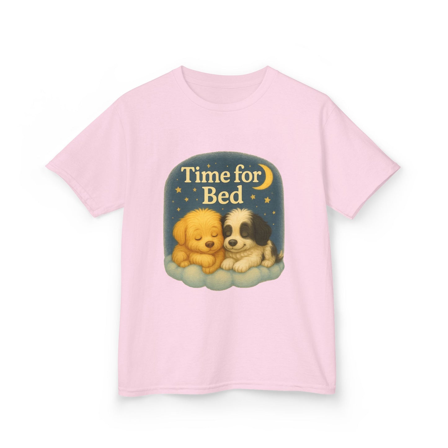 Cute Kids Bedtime Tee - Time for Bed Pajama Top, Children’s Sleepwear, Dog Lovers Gift, Cozy Bedtime Shirt, Fun Animal T-Shirt