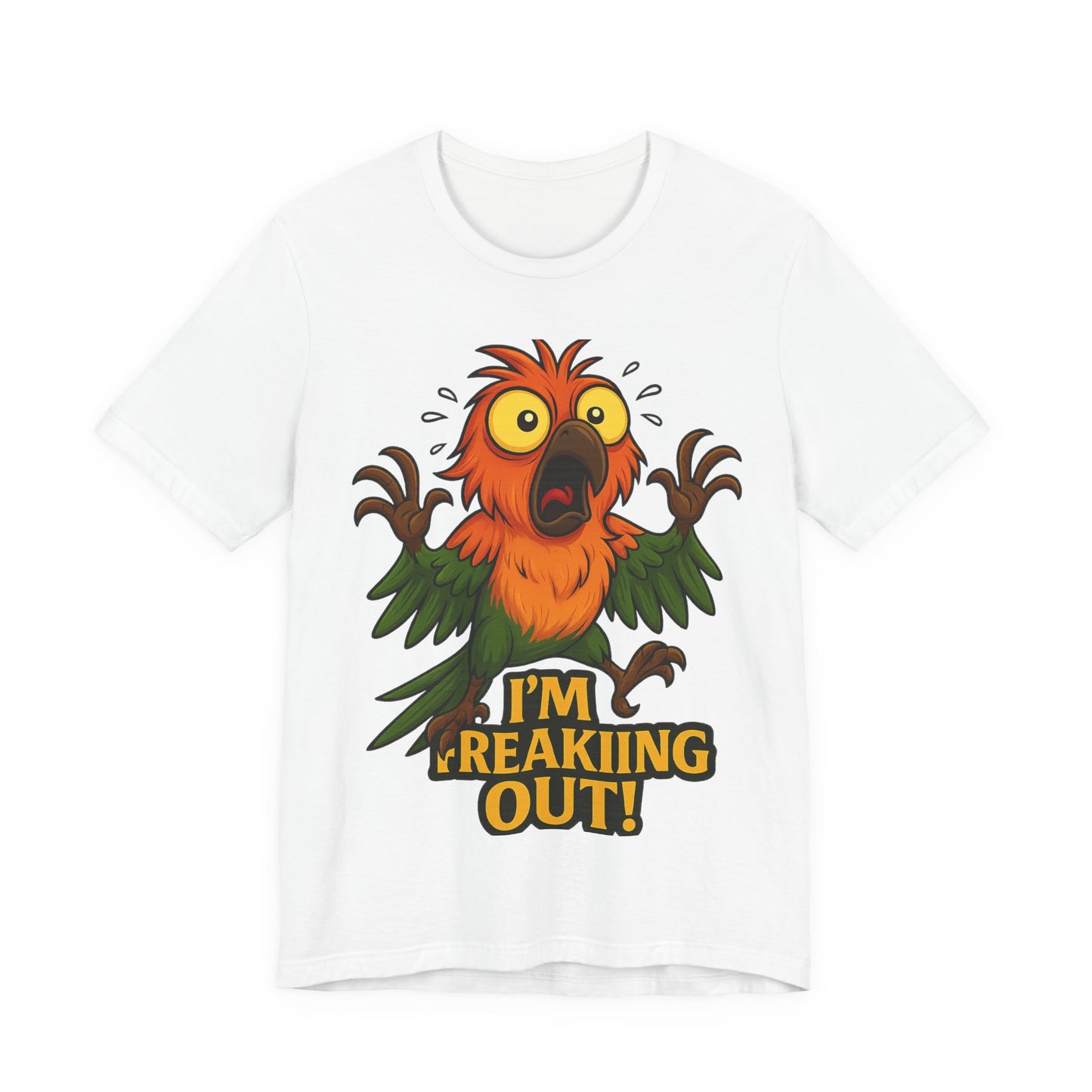 Funny "I'm Freaking Out" Parrot T-Shirt