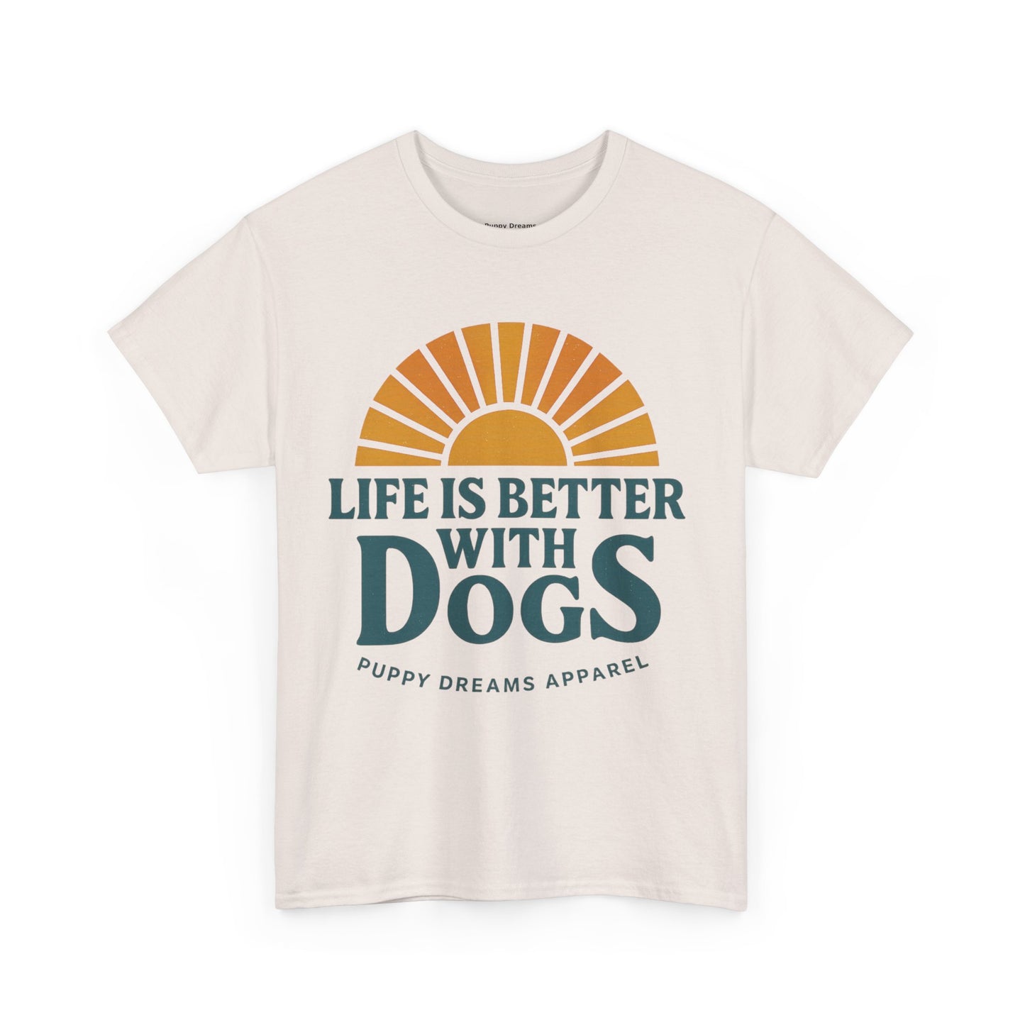 Life is Better with Dogs Tee, Unisex Cotton T-Shirt, Dog Lover's Gift, Cute Pet Apparel, Everyday Casual Wear