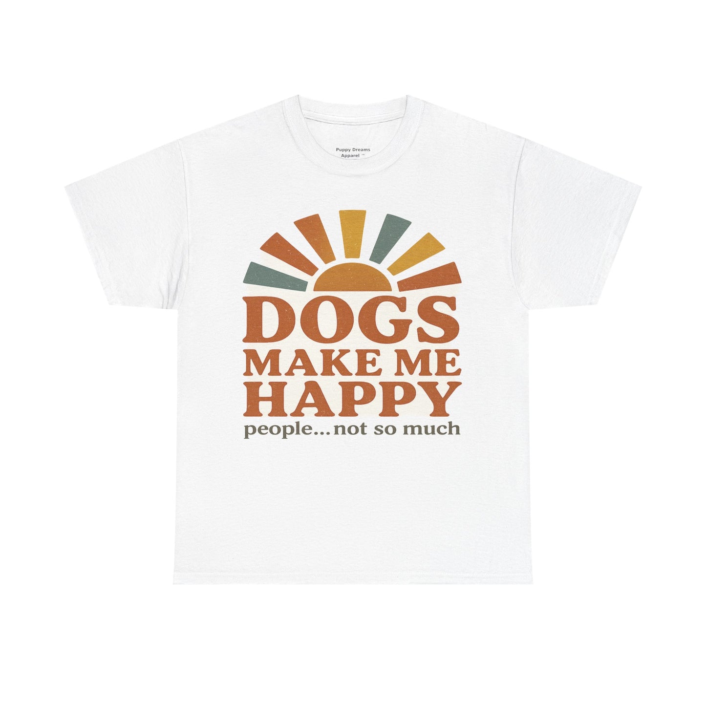 Dog Lover's Unisex Heavy Cotton Tee - Relaxed Fit, Perfect for Pet Owners, Casual Wear, Gift Ideas, Dog-Themed Apparel