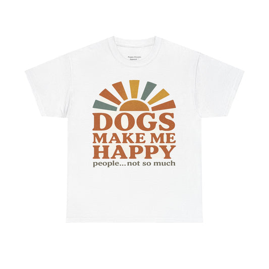 Dog Lover's Unisex Heavy Cotton Tee - Relaxed Fit, Perfect for Pet Owners, Casual Wear, Gift Ideas, Dog-Themed Apparel