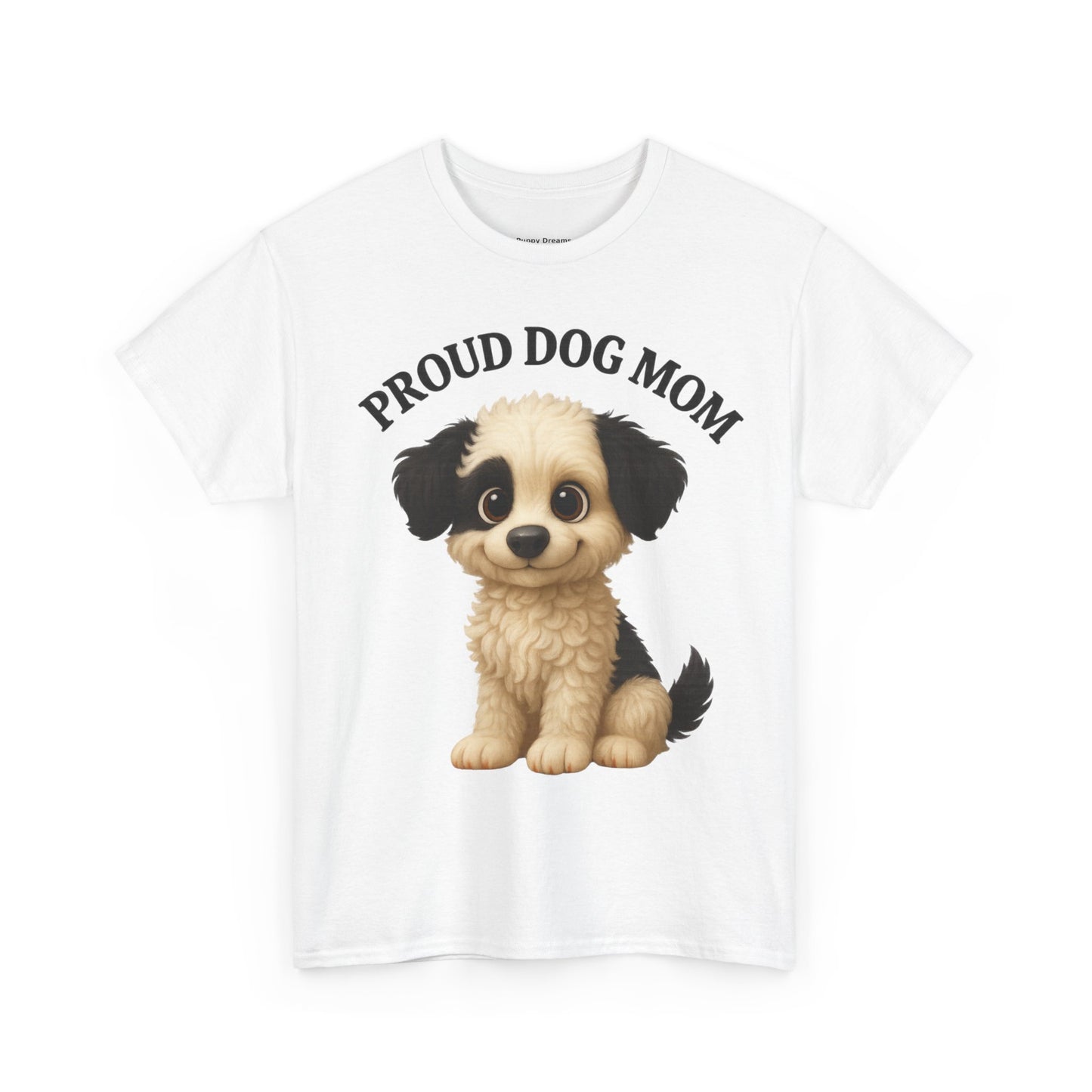 Proud Dog Mom Tee, Unisex Cotton Shirt for Dog Lovers, Pet Owner Gift, Casual Wear, Animal Lover Apparel