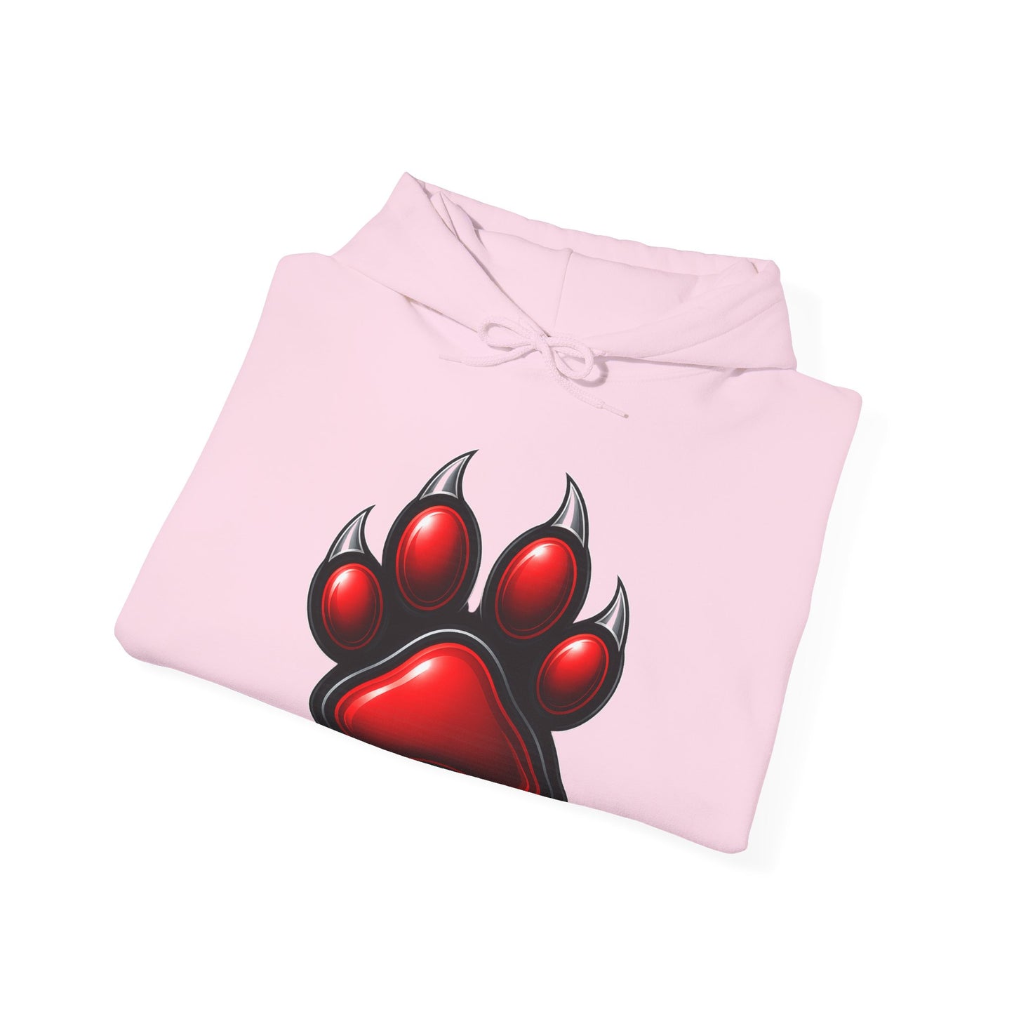 Red Paw Print Hoodie - Cozy Unisex Sweatshirt for Animal Lovers, Pet Enthusiasts, Gift for Dog Owners, Unique Casual Wear, Wild Style
