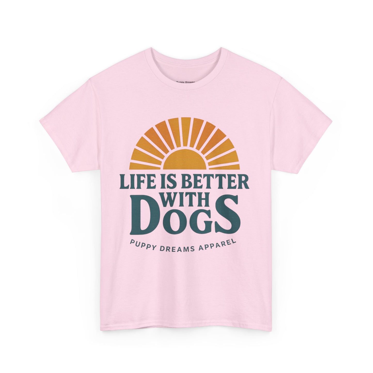 Life is Better with Dogs Tee, Unisex Cotton T-Shirt, Dog Lover's Gift, Cute Pet Apparel, Everyday Casual Wear