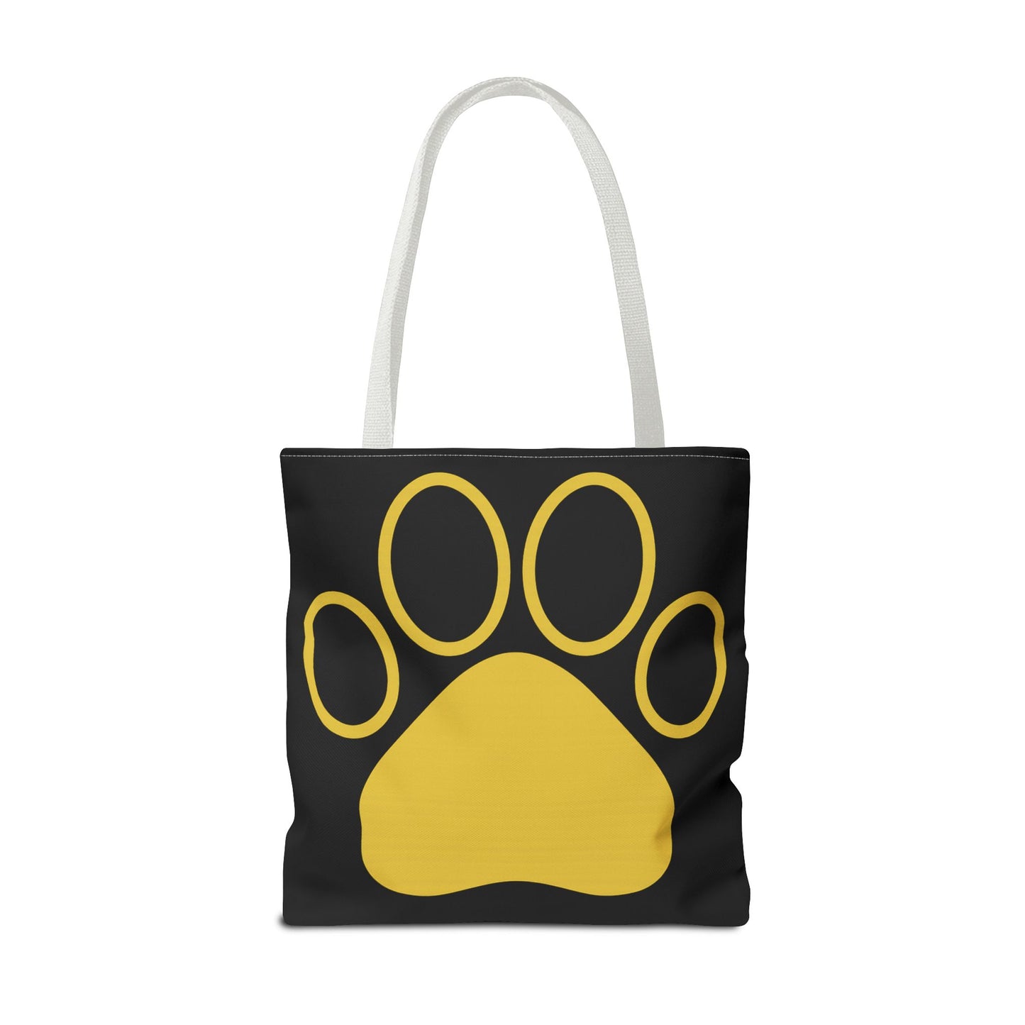 Custom Pet Lover Tote Bag, Yellow Paw Print, Eco-Friendly Bag, Gift for Pet Parents, Dog Mom Bag, Animal Lover Bag
