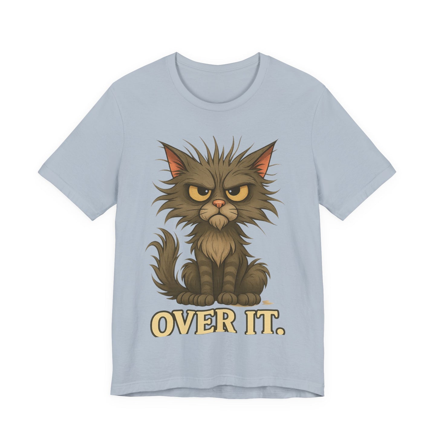 Over It Cat T-Shirt — Grumpy Kitty Graphic Tee