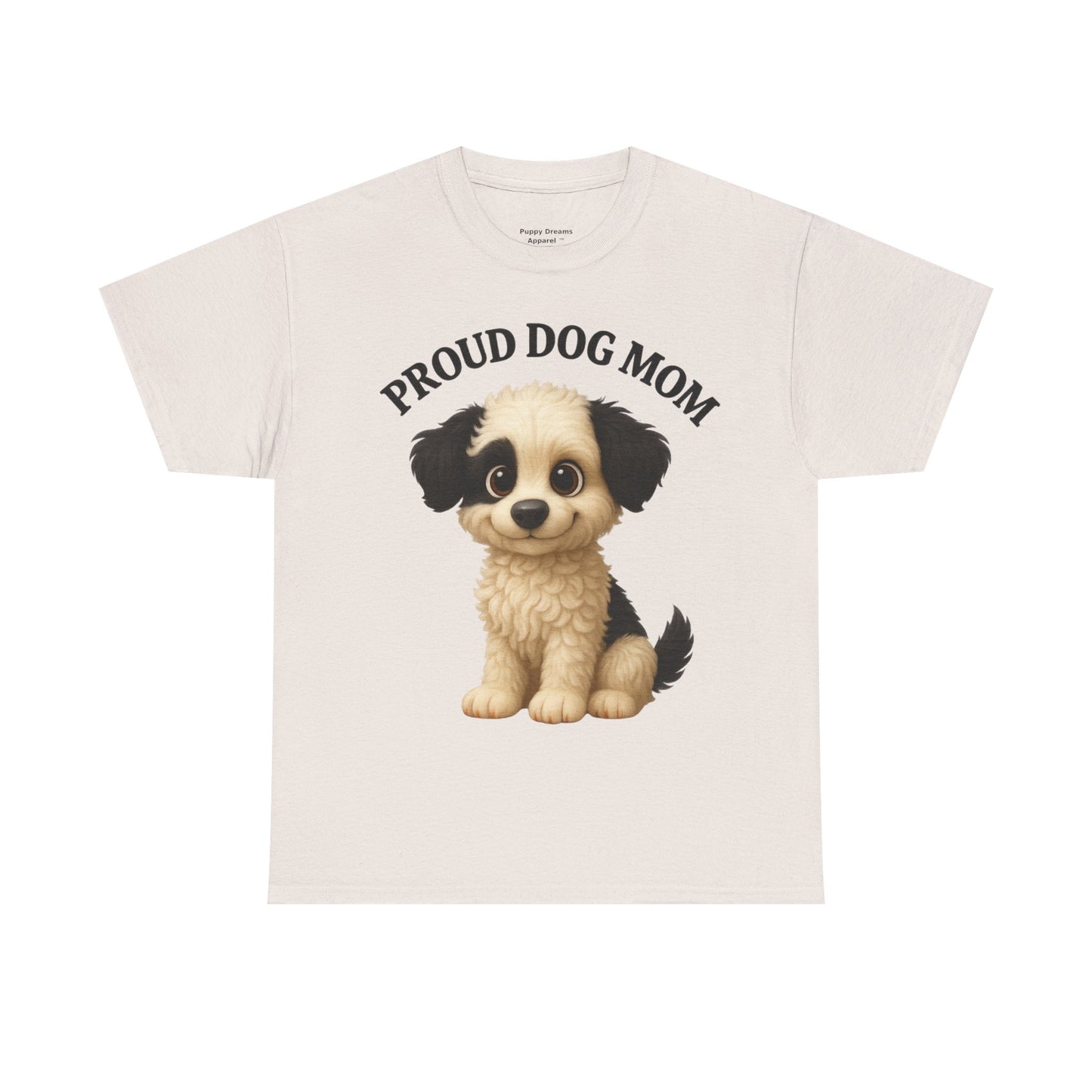 Proud Dog Mom Tee, Unisex Cotton Shirt for Dog Lovers, Pet Owner Gift, Casual Wear, Animal Lover Apparel