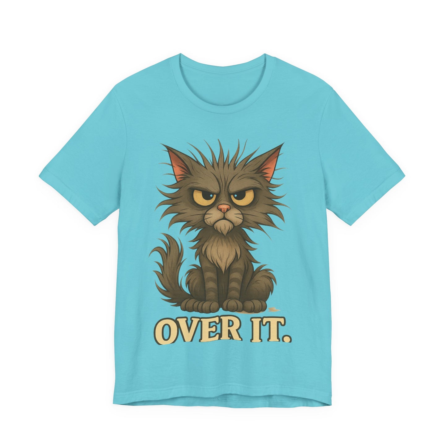 Over It Cat T-Shirt — Grumpy Kitty Graphic Tee