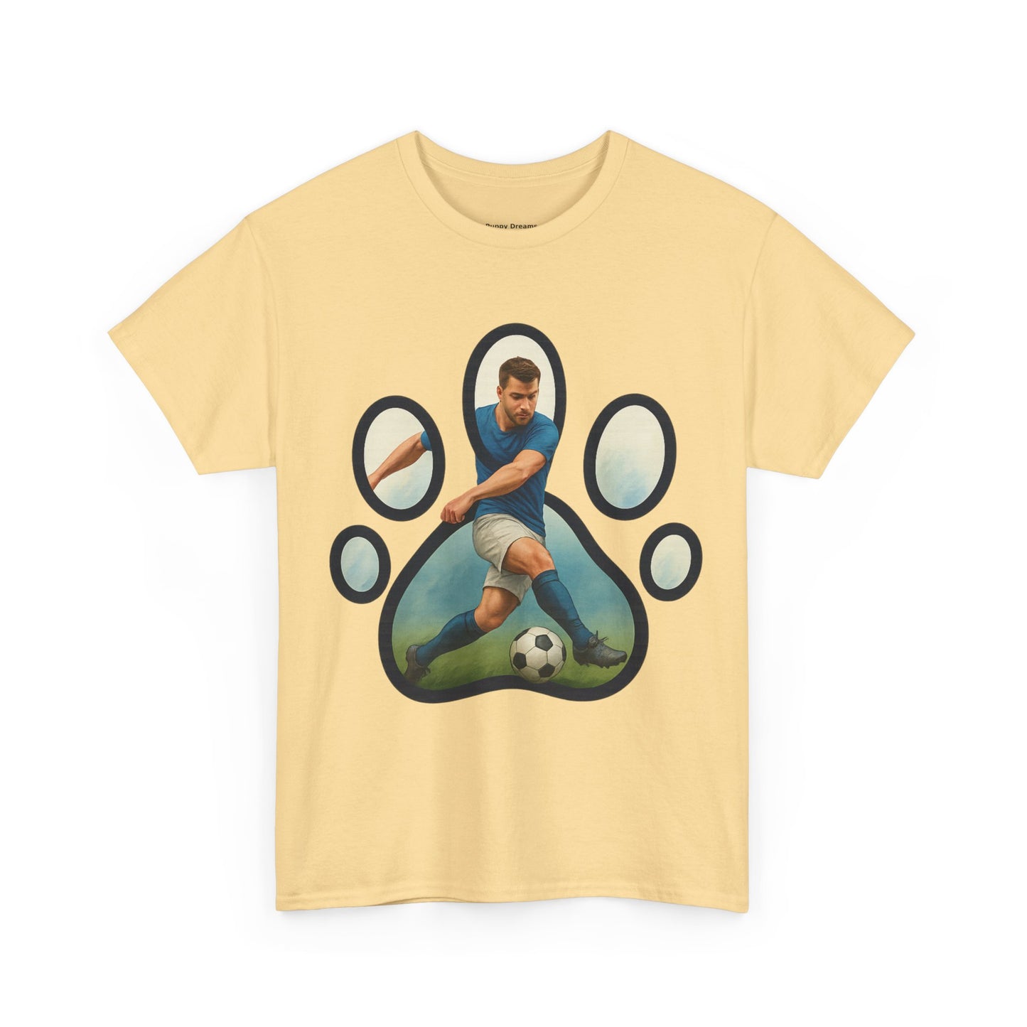 Soccer Paw Print Tee | Pet Lover Shirt, Animal Paw T-Shirt, Sports Gift, Unisex Apparel, Dog Lover Clothing