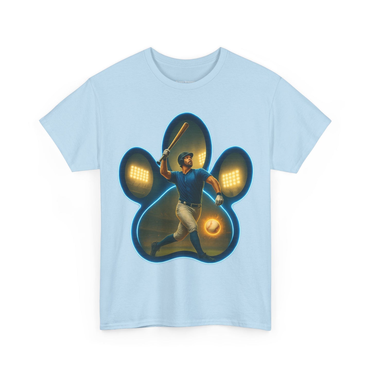 Paw Print Game Day Tee, Unisex Cotton Shirt, Sports Fan Apparel, Pet Lover Gift, Fun Casual Wear
