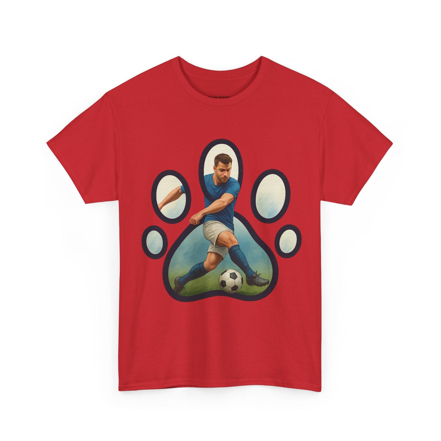 Soccer Paw Print Tee | Pet Lover Shirt, Animal Paw T-Shirt, Sports Gift, Unisex Apparel, Dog Lover Clothing