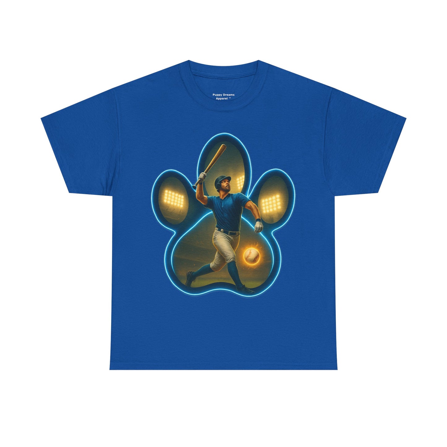 Paw Print Game Day Tee, Unisex Cotton Shirt, Sports Fan Apparel, Pet Lover Gift, Fun Casual Wear