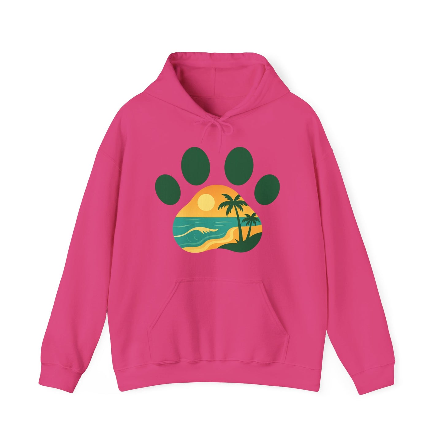 Cozy Beach Vibes Sweatshirt - Unisex Heavy Blend Hoodie for Pet Lovers, Sunset Design, Perfect Gift for Animal Lovers, Casual Comfort, [...]