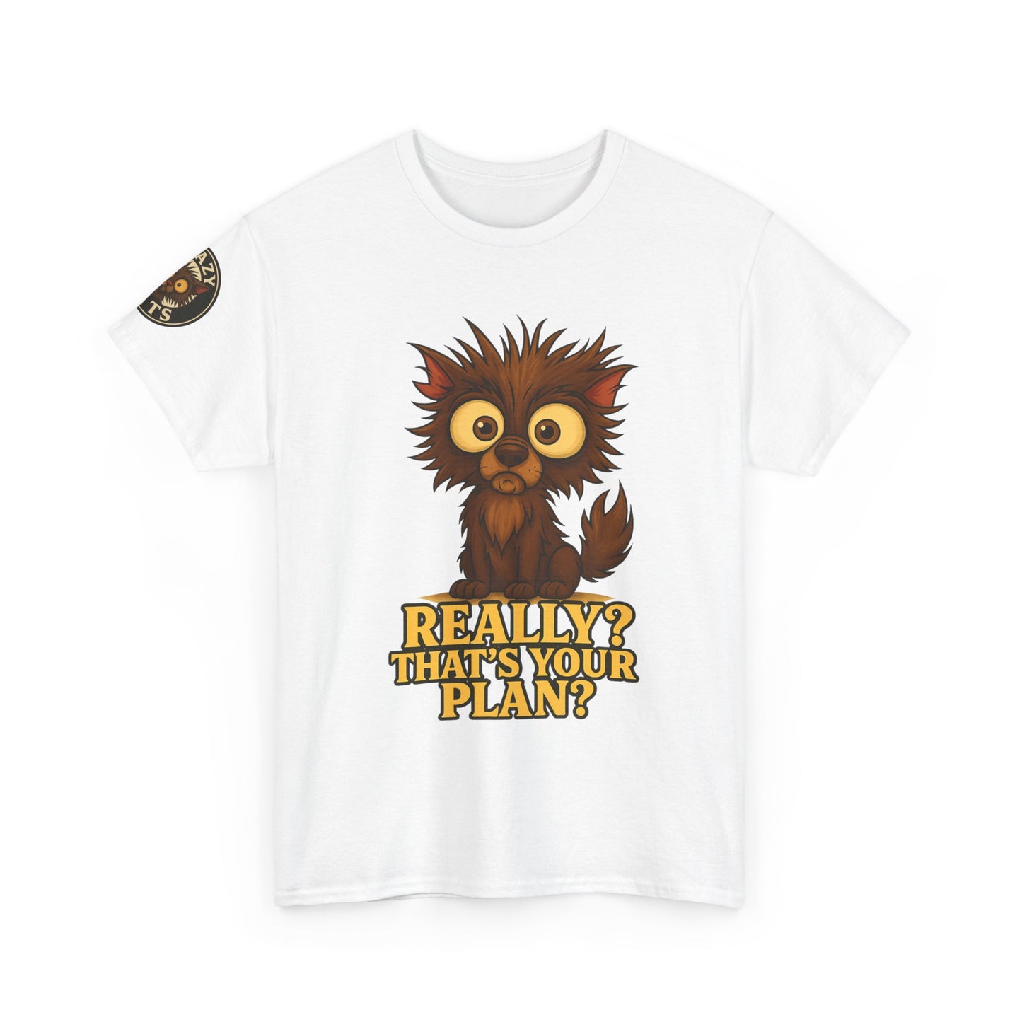 T-Shirt — Cute Owl Graphic “Really? That’s Your Plan?” Funny Animal Tee