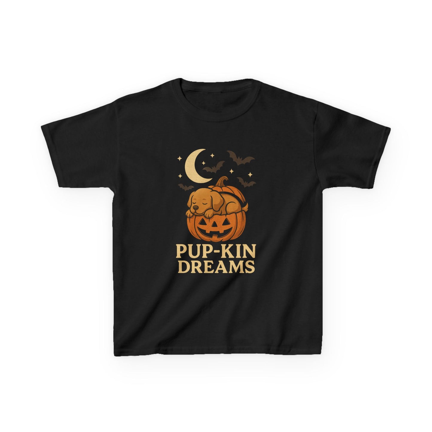 Kids Halloween Tee - Pup-kin Dreams, Cute Halloween Shirt, Kid's T-Shirt, Pumpkin Shirt, Halloween Costume, Fall Apparel