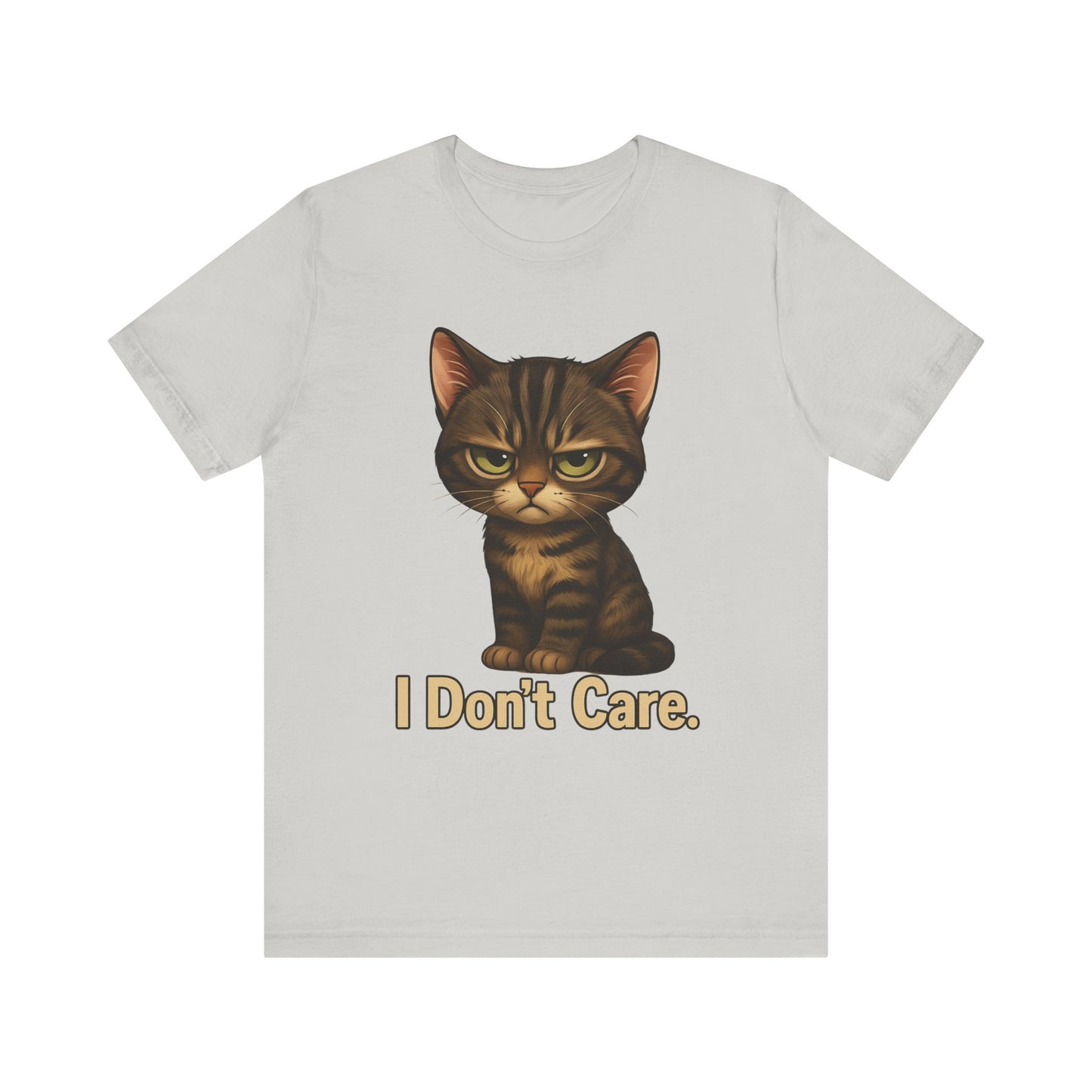 I Don’t Care Cat Tee — Cute Grumpy Cat Graphic T-Shirt