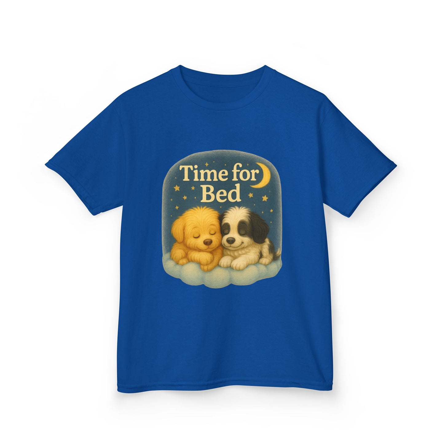 Cute Kids Bedtime Tee - Time for Bed Pajama Top, Children’s Sleepwear, Dog Lovers Gift, Cozy Bedtime Shirt, Fun Animal T-Shirt