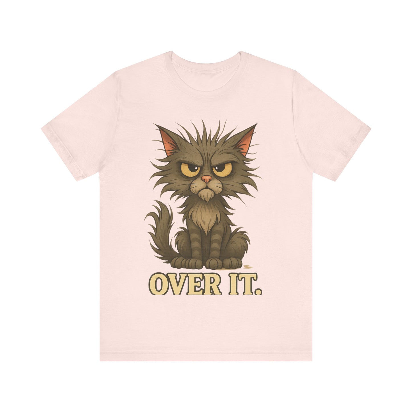 Over It Cat T-Shirt — Grumpy Kitty Graphic Tee
