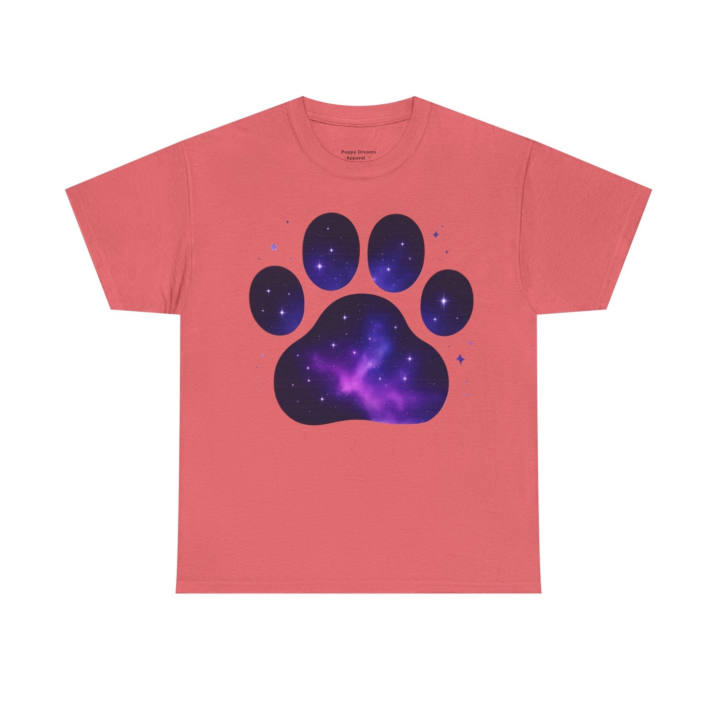 Cosmic Pet Paw Print Tee | Unisex T-Shirt for Animal Lovers, Galaxy Print, Dog & Cat Tees, Gift for Pet Owners, Space Theme Shirt