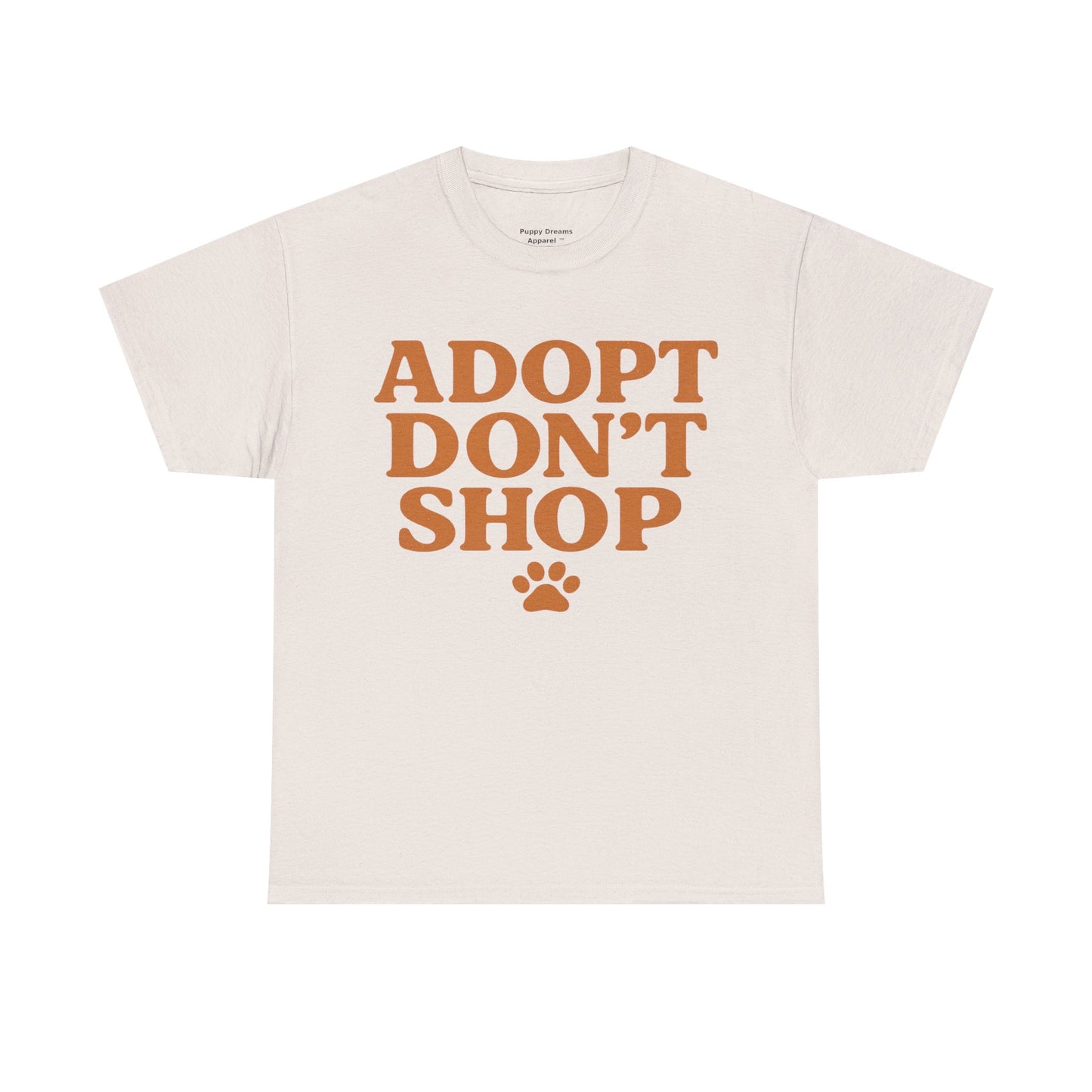 Adopt Don't Shop Unisex Heavy Cotton Tee, Pet Lover Gift, Animal Rescue T-Shirt, Ethical Fashion, Animal Rights, Casual Everyday Wear