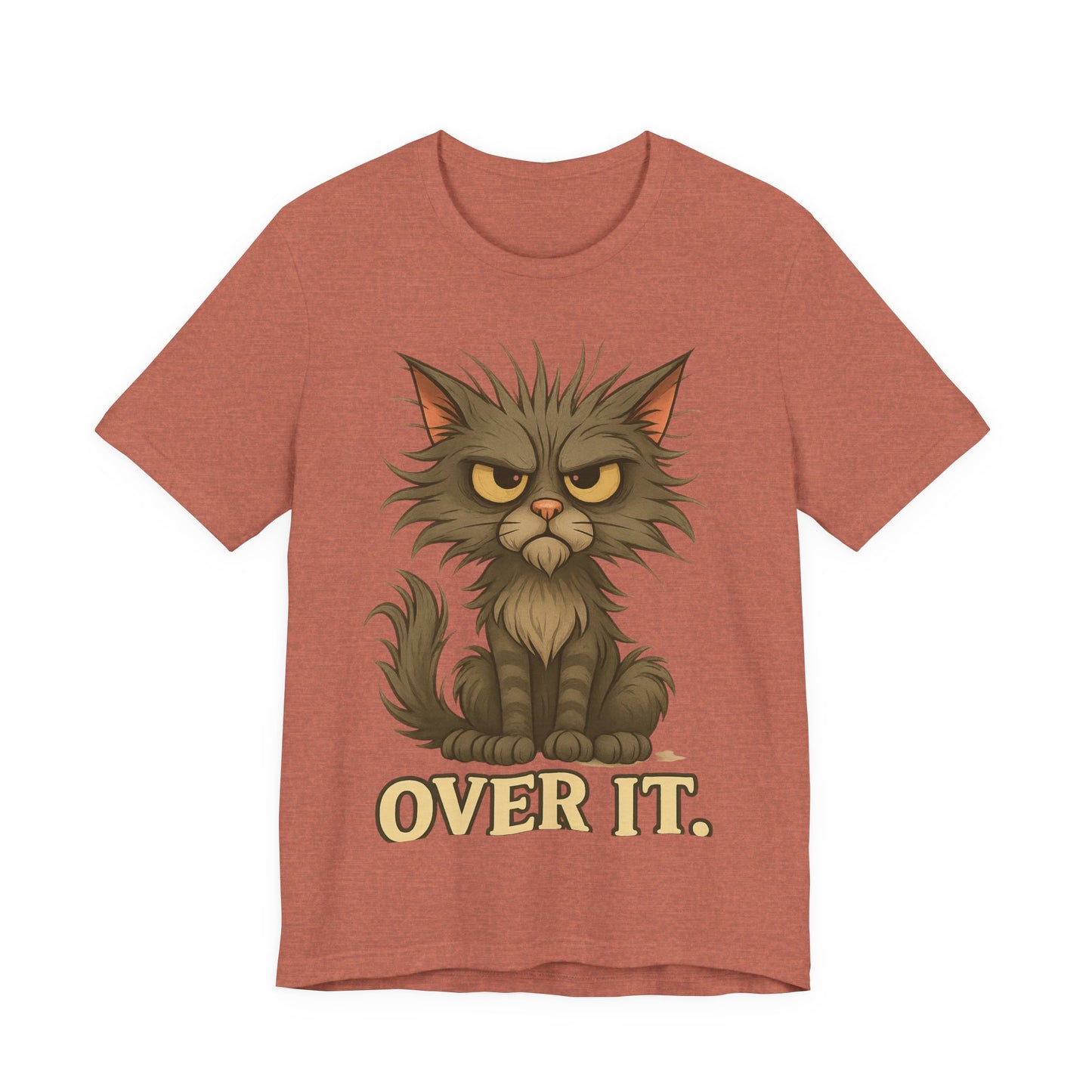 Over It Cat T-Shirt — Grumpy Kitty Graphic Tee